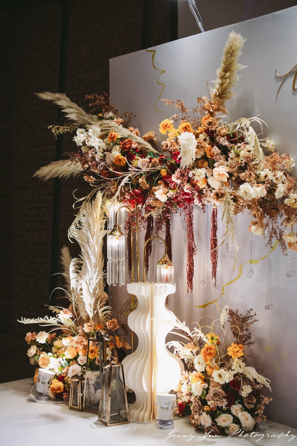 Floral installation by Jiome Events